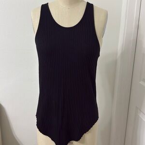Enza Costa Racer back ribbed tank
